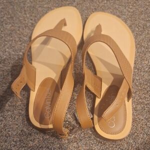 Calvin Klein Tan Sandals for Women